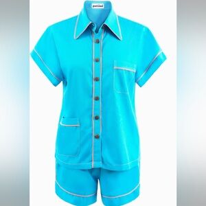 Bamboo Pajama Set for Women with eye mask